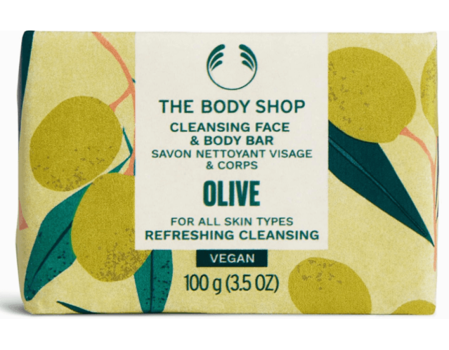 The Body Shop Olive Cleansing  face & body Bar